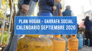 Calendario Garrafa Social Septiembre 2020