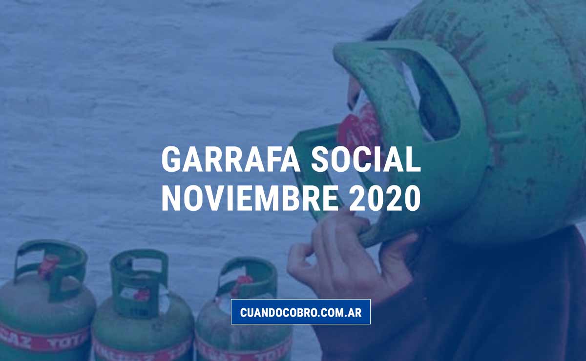 garrafa social noviembre 2020