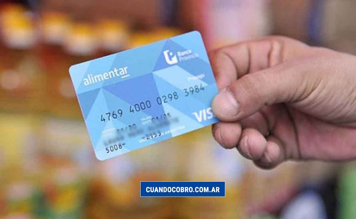 tarjeta alimentaria 2021