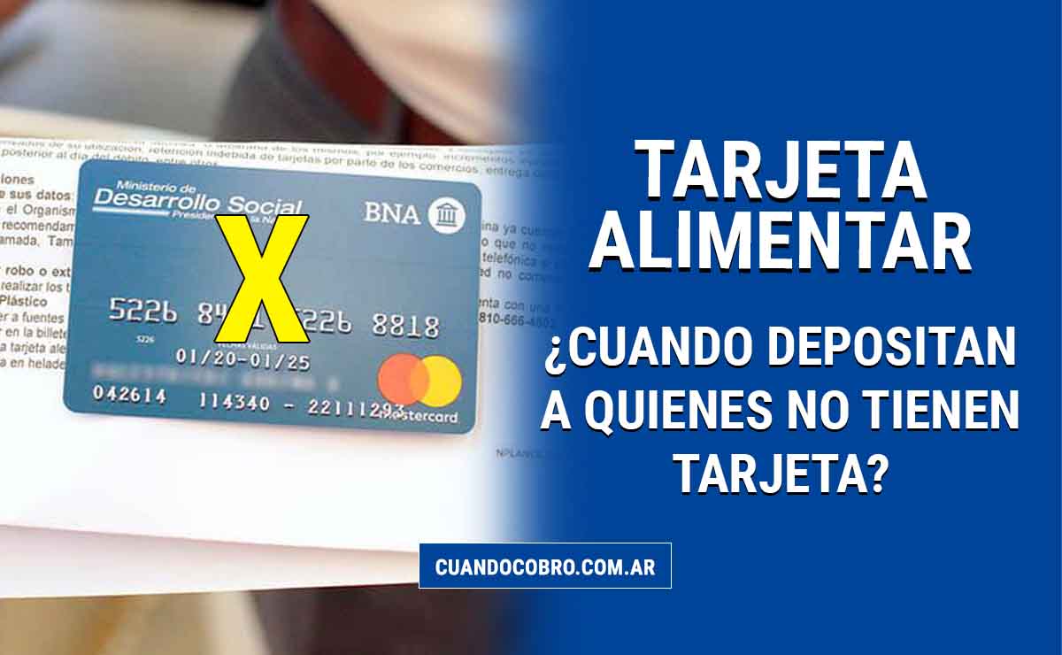 tarjeta alimentar deposito sin tarjeta
