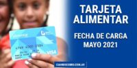tarjeta alimentar carga mayo 2021